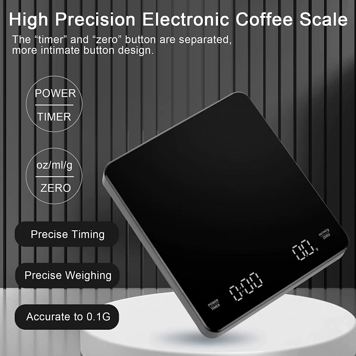 Bilancia Smart Da Caffè Con Timer E Display LED