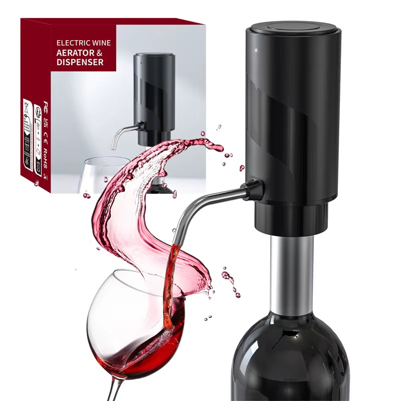 Dispenser Elettrico per Vino Con Aeratore – Ricaricabile