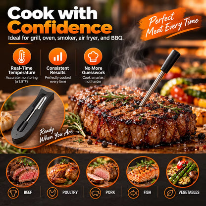 Termometro Wireless per Carne Con App – Sonda Smart