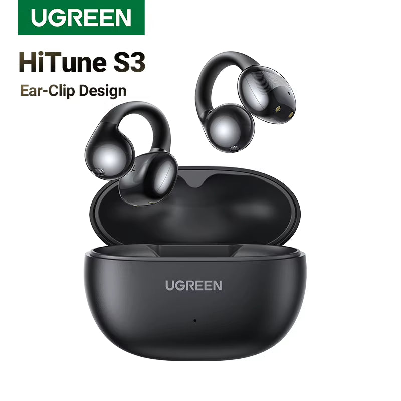Open Ear Clip Wireless Earbuds Bluetooth Sports Earphones Headphones in Mic with Earhooks & Ear Hook