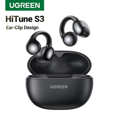 Open Ear Clip Wireless Earbuds Bluetooth Sports Earphones Headphones in Mic with Earhooks & Ear Hook