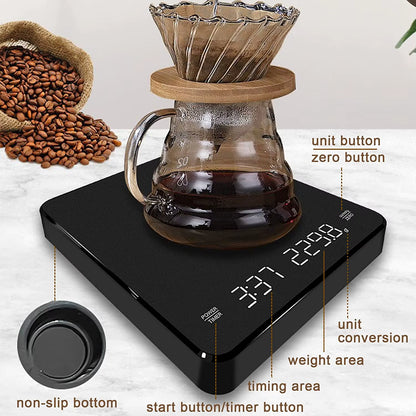 Bilancia Smart Da Caffè Con Timer E Display LED