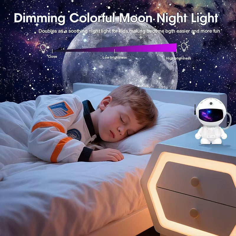Astronaut Planetarium Projector for Bedroom 12 Image Discs, Galaxy Night Light, Ceiling Mood Lighting, LED Space Room Decor