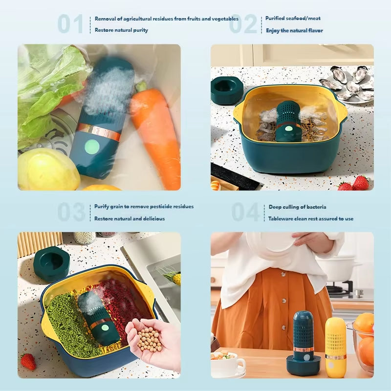 Purificatore Wireless per Frutta E Verdura – Ricaricabile 3000Mah